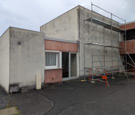 Façade encrassée avant ravalement à Chambéry