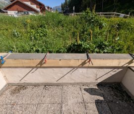 Réparation des maçonneries au mortier fibré R3 à Tignes