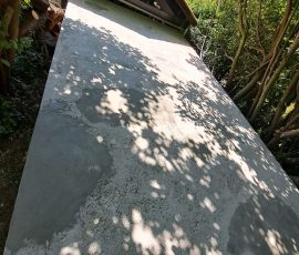 Reprise des maçonneries sur sol de terrasse à Communay