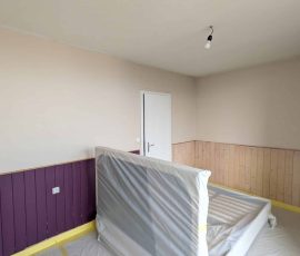 Avant travaux – état des murs d’une chambre à Chambéry avant rénovation